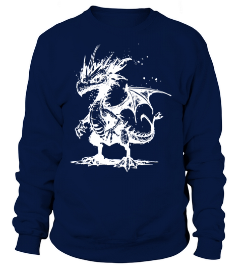 Cool Little Vintage Dragon With Wings Sweatshirt Unisex