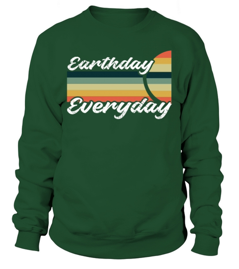 Everyday Planet Oceans Day Vintage Earth Day Sweatshirt Unisex