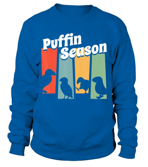 Funny Puffin Season Retro Vintage Puffin Lover Sweatshirt Unisex
