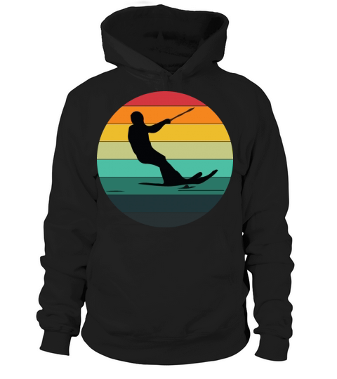 Retro Vintage Wakeboarding Wakeboarder Water Sport Hoodie Unisex