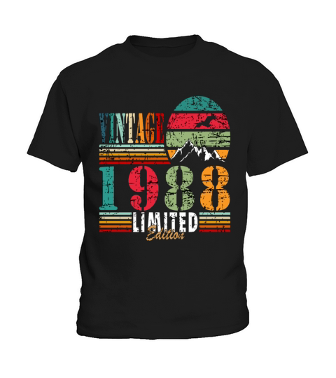 Retro Birthday Year Vintage 1988 Kids T-Shirt