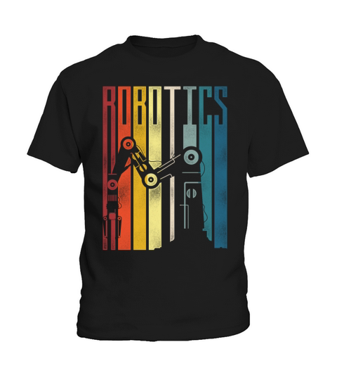 Robot Robotics Engineer Retro Kids T-Shirt