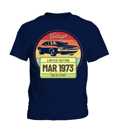 Vintage March 1973 Kids T-Shirt
