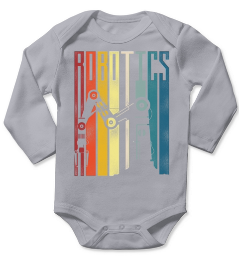 Robot Robotics Engineer Retro Long Sleeve Baby One-Piece