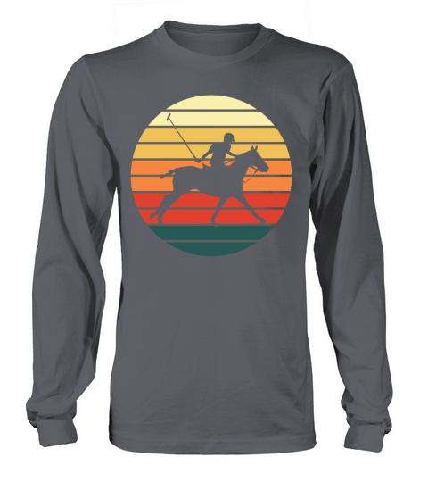 Polo Sport Rider Equestrian Retro Vintage Gift Long sleeved Unisex