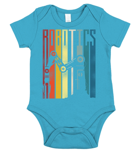 Robot Robotics Engineer Retro Short Sleeve Baby One-Piece