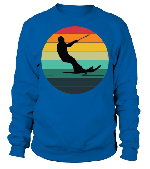 Retro Vintage Wakeboarding Wakeboarder Water Sport Sweatshirt Unisex