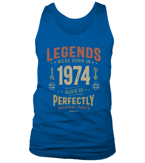 1974 Birthday 49 Years Old Tank Top Unisex