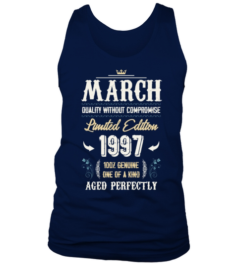 March 1997 Vintage Birthday Present Tank Top Unisex