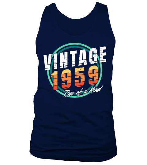 Vintage 1959 Shirt for Men Women 64 Year Old 64th Tank Top Unisex