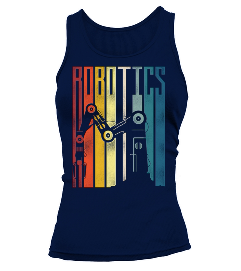 Robot Robotics Engineer Retro Tank top Woman
