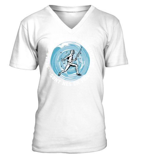 Fencers born in 1976 Birthday Vintage V-Neck T-shirt
