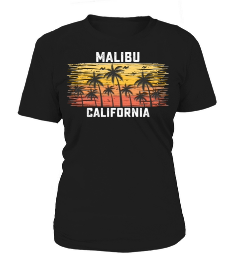 Malibu California Summer Retro VIntage Vacation Women's T-Shirt