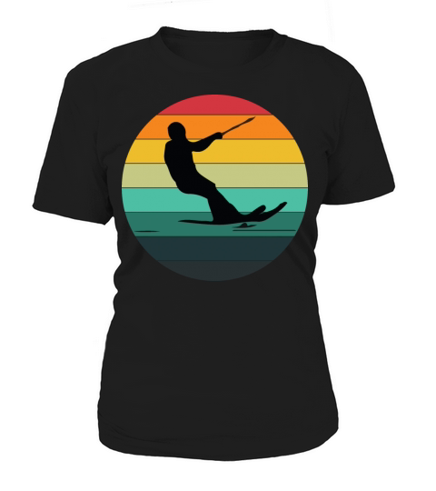 Retro Vintage Wakeboarding Wakeboarder Water Sport Women's T-Shirt