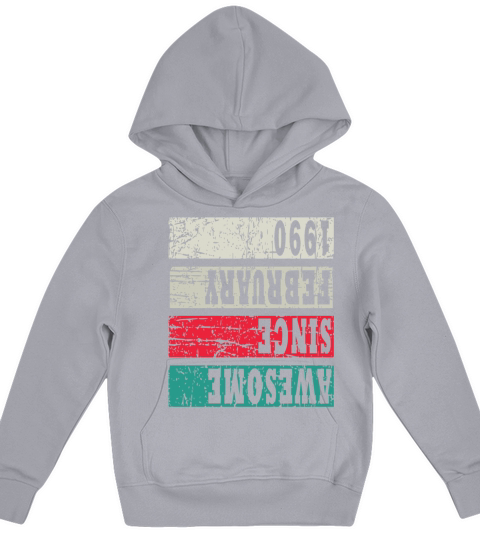 1990 Vintage Birthday Present Kids Hoodie
