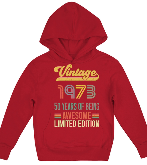 50 Year Old Gifts Vintage 1972 Limited Edition Kids Hoodie