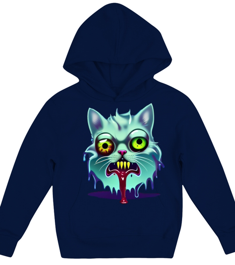 Horror Cat Kids Hoodie