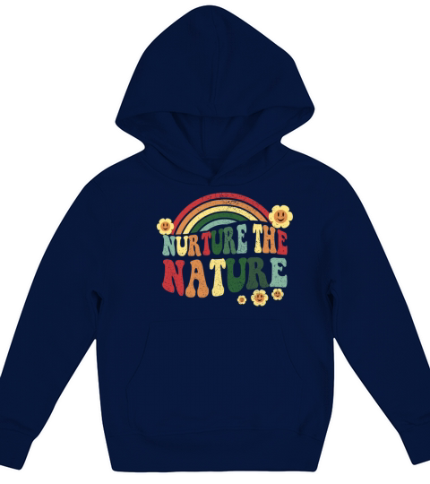 Nurture Nature - Earth Day Vintage Kids Hoodie