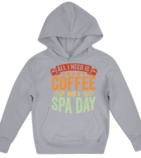 Vintage Spa Day Coffee Lover For A Relaxing Spa Kids Hoodie