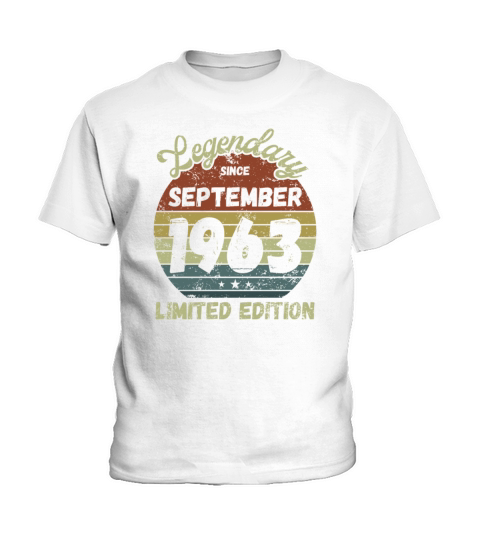September 1963 - Vintage Birthday Present Kids T-Shirt