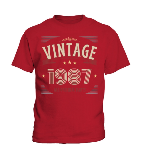 VINTAGE 1987 ALL ORIGINAL PARTS Kids T-Shirt