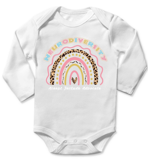 Accept Advocate April Puzzle Autism Awareness Long Sleeve Baby One-Piece