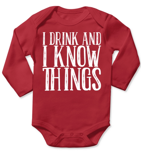 Alcohol College Long Sleeve Baby One-Piece
