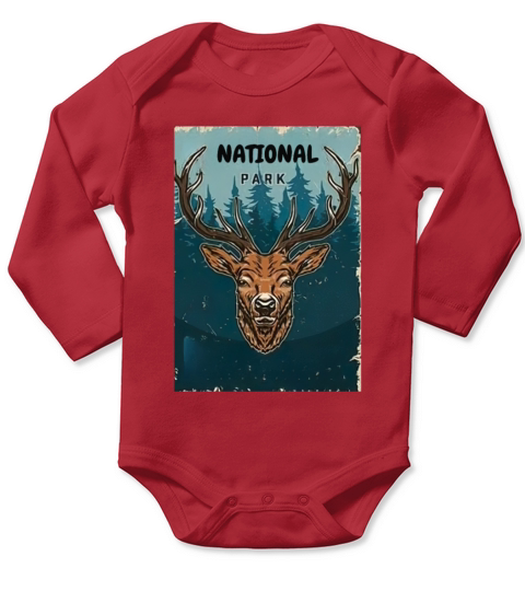 NATIONAL RETRO PARK Long Sleeve Baby One-Piece