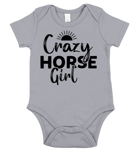 Crazy Horse Girl Equestrian Short Sleeve Baby One-Piece