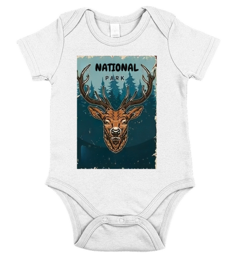 NATIONAL RETRO PARK Short Sleeve Baby One-Piece