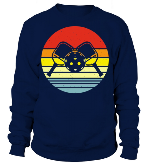 Vintage Pickleball Sports Paddle Lover Sunset Sweatshirt Unisex