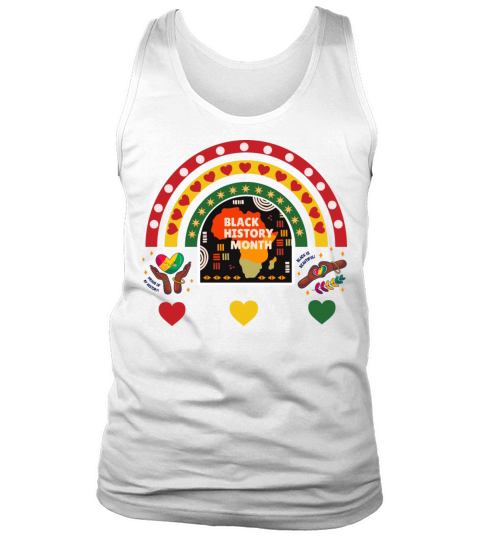Retro vintage Black History month pride logo Tank Top Unisex