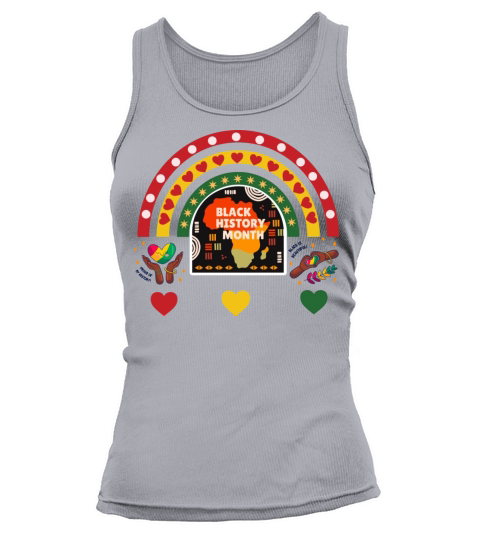 Retro vintage Black History month pride logo Tank top Woman