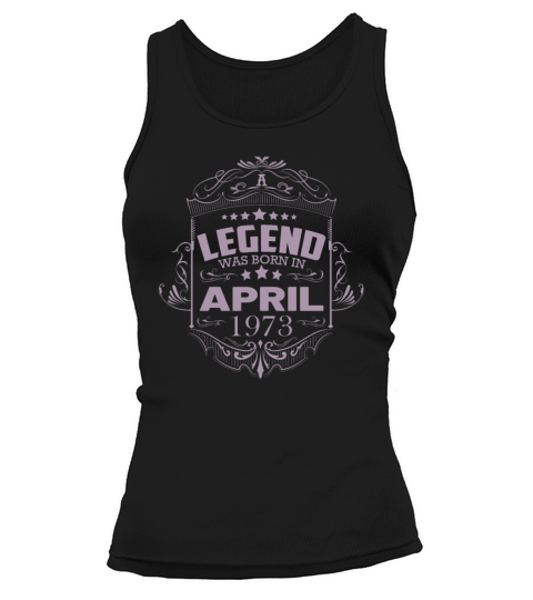 Vintage 73rd birthday design birth month April Tank top Woman
