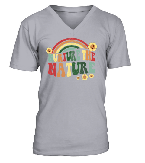 Nurture Nature - Earth Day Vintage V-Neck T-shirt