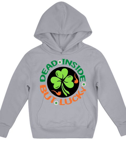 Retro St Patricks Irish Kisses and Shamrock Wishes Kids Hoodie