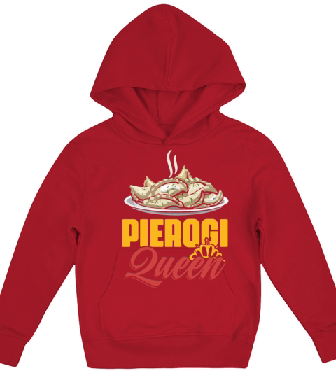 Vintage Pierogi Queen Polish Dumpling Food For Kids Hoodie