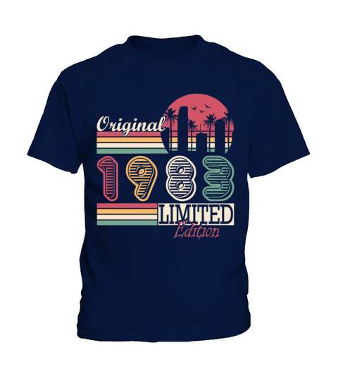 Vintage 1983 born retro birthday Kids T-Shirt