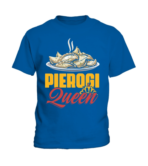Vintage Pierogi Queen Polish Dumpling Food For Kids T-Shirt
