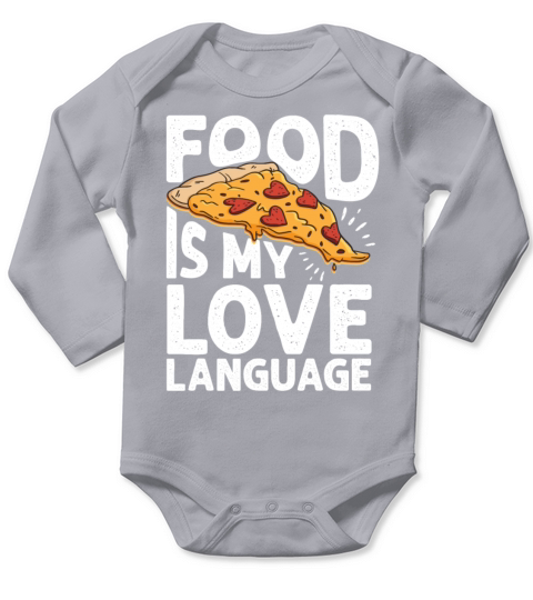 Food Is My Love Language Long Sleeve Baby One-Piece