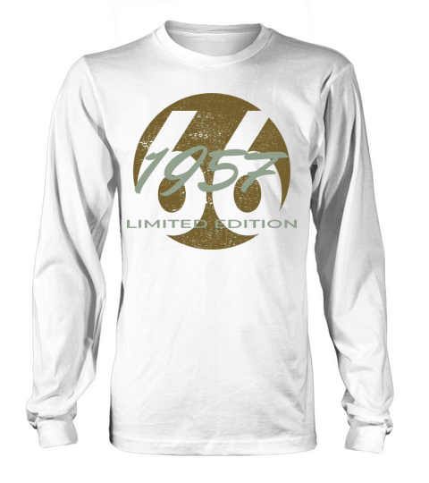 66th birthday men women 66 years 1957 vintage Long sleeved Unisex