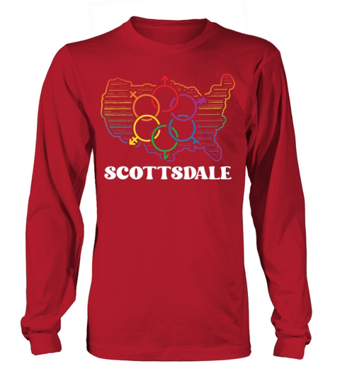 Scottsdale Pride Flag Pride Month LGBTQ Flag LGBT Long sleeved Unisex
