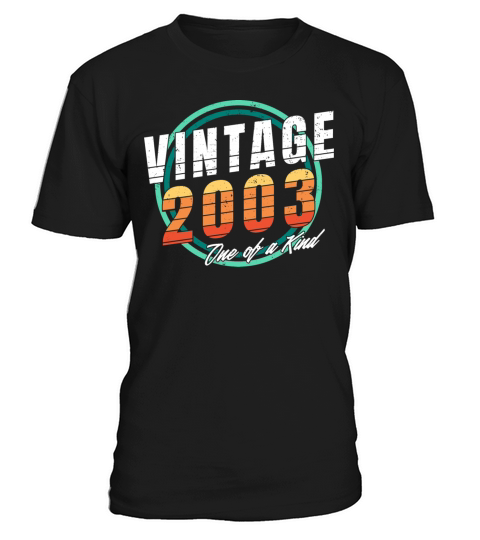 Vintage 2003 Shirt for Men Women 20 Year Old 20th T-Shirt Unisex