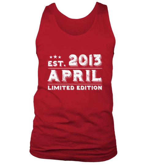 Est April 2013 - Birthday Present - Vintage Tank Top Unisex