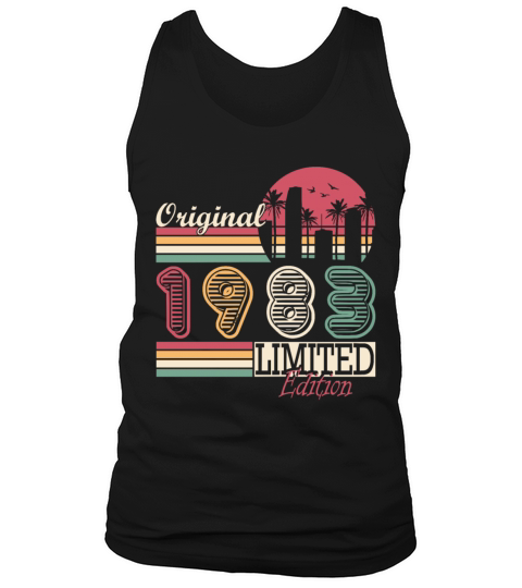 Vintage 1983 born retro birthday Tank Top Unisex