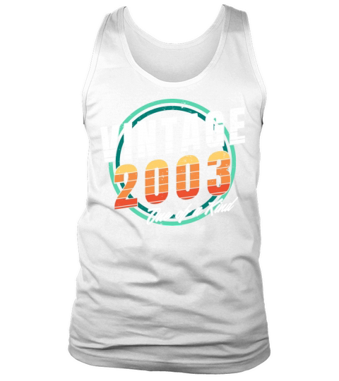 Vintage 2003 Shirt for Men Women 20 Year Old 20th Tank Top Unisex