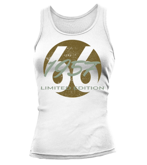 66th birthday men women 66 years 1957 vintage Tank top Woman