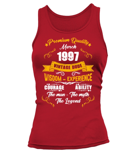 March 1997 Vintage Birthday Present Tank top Woman