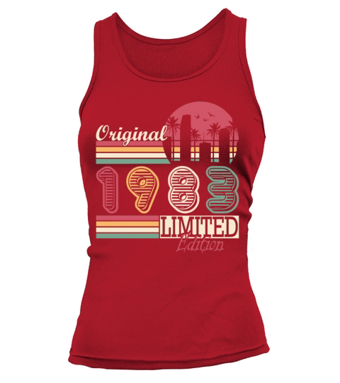 Vintage 1983 born retro birthday Tank top Woman