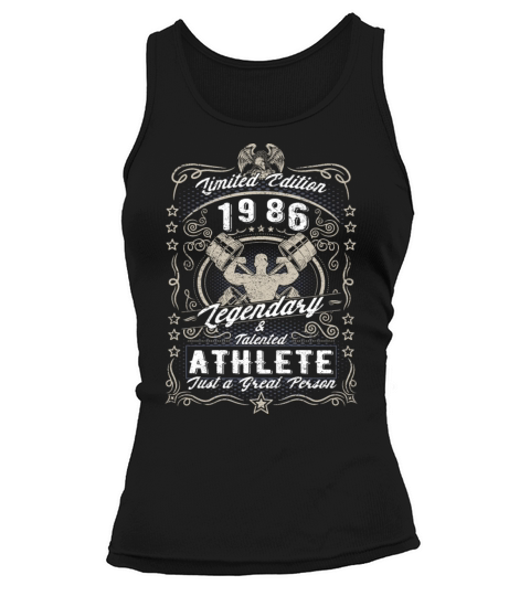 Vintage 1986 Fitness Birthday Gift Sport Hobby Tank top Woman